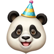 birthday panda sticker