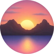 SUNSET sticker