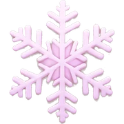 pastel pink snowflake  sticker