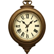 vintage clock sticker