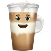 Milk for coffe sticker