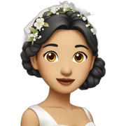 asian bride sticker