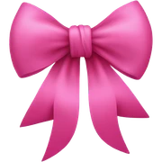 Pink bow sticker