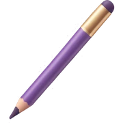 Light purple makeup pencil sticker