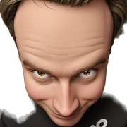 close-up portrait of man sticker