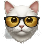 Cat with sunglasses sticker