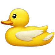 Yellow duck sticker