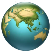 Asia world orb  sticker