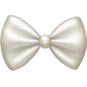 Pearl bow sticker