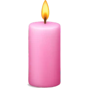 baby pink candle  sticker