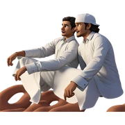 boys in white shirts parody sticker