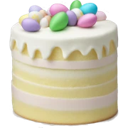 Easter white cake sticker
