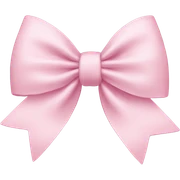 light pink bow sticker