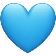 blue heart sticker
