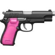 pink gun sticker