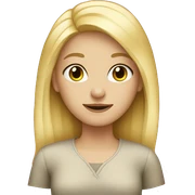 blonde girl  sticker