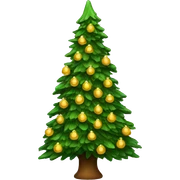 Christmas tree sticker