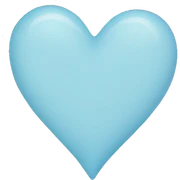 light blue heart sticker