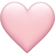 light pink heart sticker