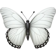 White butterfly sticker