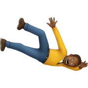 Person falling sticker