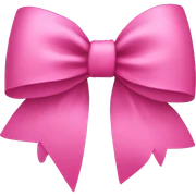 pink bow  sticker