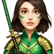 Emerald Samurai sticker
