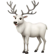 white-reindeer sticker