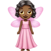 fairy in a pink dress sticker