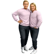 happy boys in stylish outfits sticker