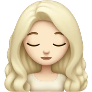 pale girl with long black hair sleeping  sticker