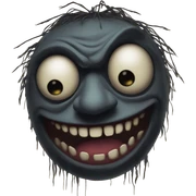 Scary puppet sticker