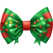 Christmas bow sticker