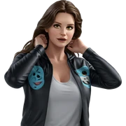 realistic portrait of girl sticker