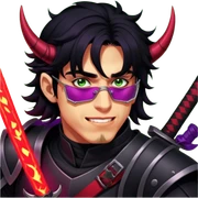 Demon-Horned Warrior sticker