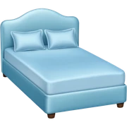 Light blanco y azul silk bed sticker