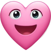 cute pink heart sticker