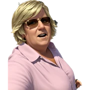 blonde boy with sunglasses outdoor sticker