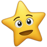half-star sticker