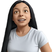 girl with black hair indoors sticker