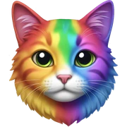 rainbow cat sticker