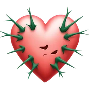 heart with thorns on it sticker