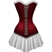 dark red corset sticker