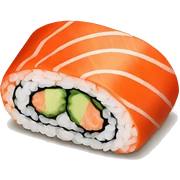 salmon maki roll sticker