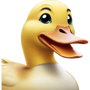duck with abs sticker