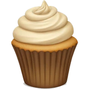 beige cupcake sticker