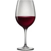 elegant wine glass sticker
