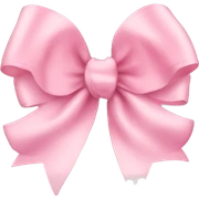 light pink ribbon bow sticker