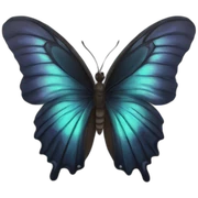 Mariposa negra astetics sticker