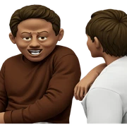 boys having fun together sticker